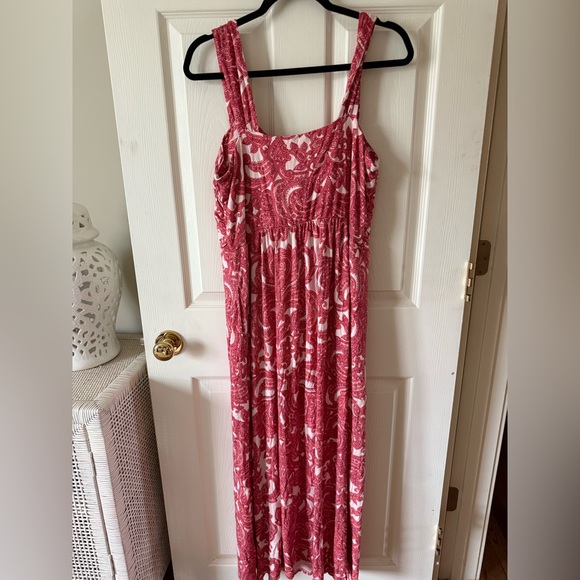 Soma Red and White Paisley Dress - Picture 3 of 4